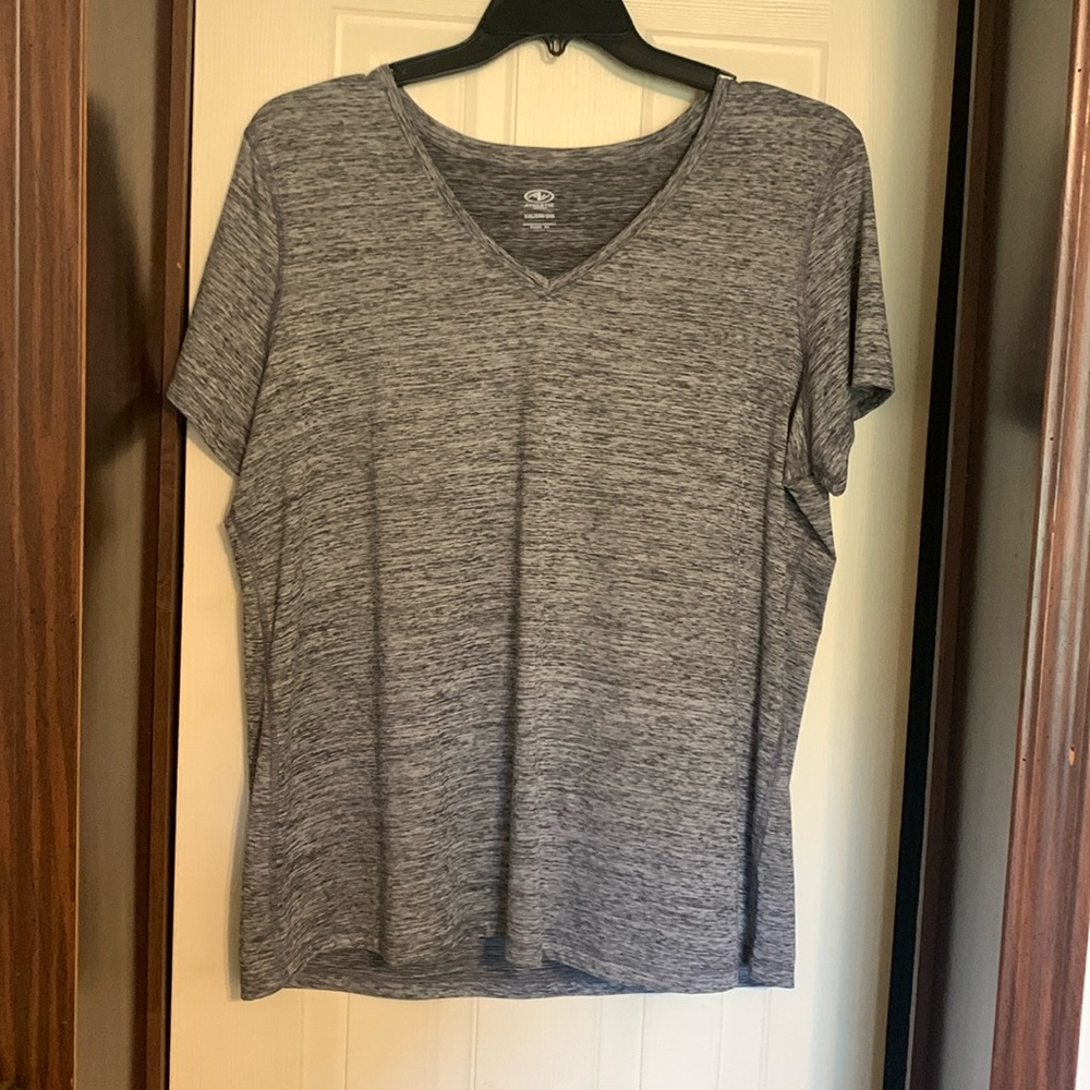 Athletic Works Gray Short Sleeve Top